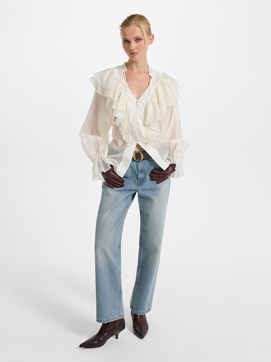 Брюки скинни  1, размер 40, голубой — фото 1