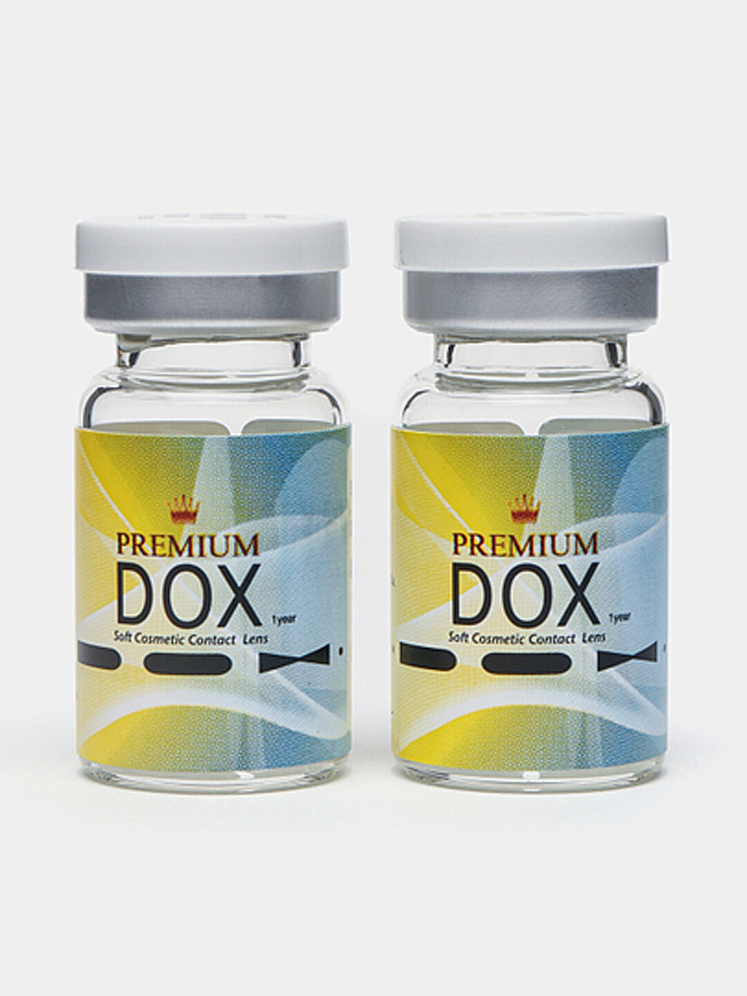 DOX CLEAR Premium прозрачные контактные линзы -4.50 BC 8.6, DIA14.2, 1 год, 2 Линзы