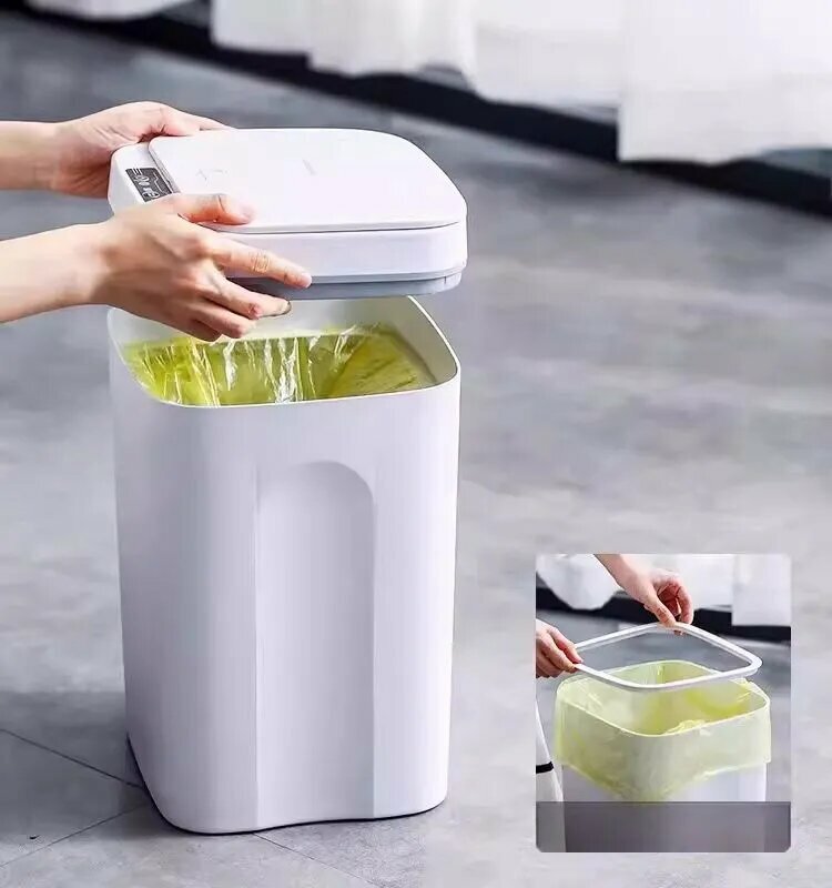 Мусорные Ведра И Баки Xiaomi Xiaomi Мусорный бак xiaomi серия умных домов 666, 16 л, 1 шт