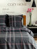 Постельное белье 2 спальное Cozy Home, Поплин, 2 нав. 70х70, серо...