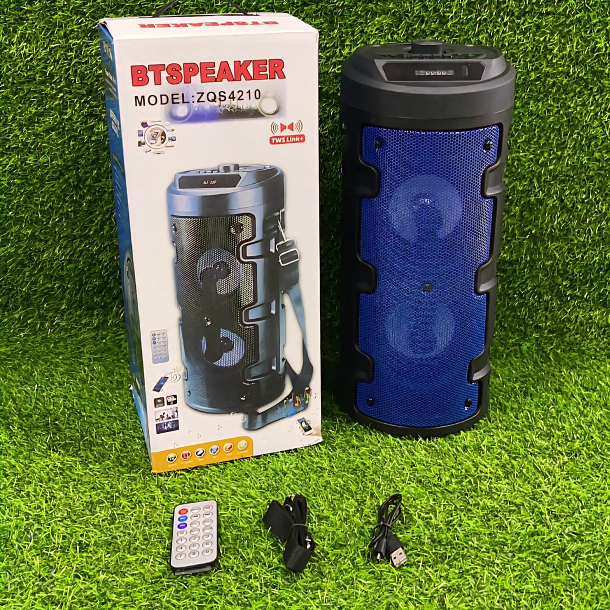 Портативная Bluetooth-колонка BT SPEAKER ZQS-4210 с мощным звуком и подсветкой.