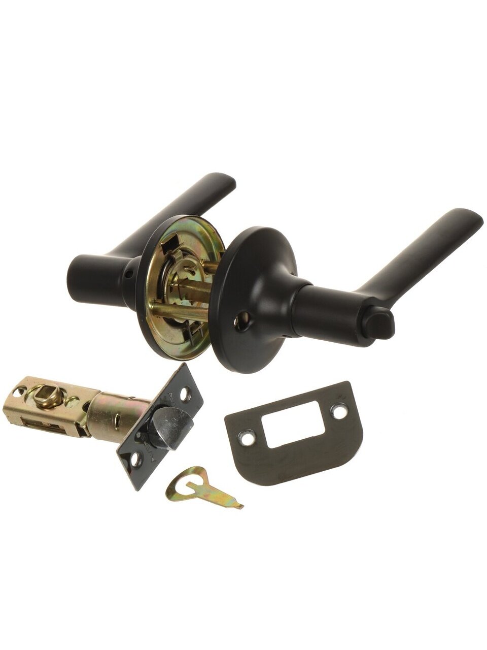 Защелка для двери с фиксатором Avers 8083-03-BLM черная алюминий Китай