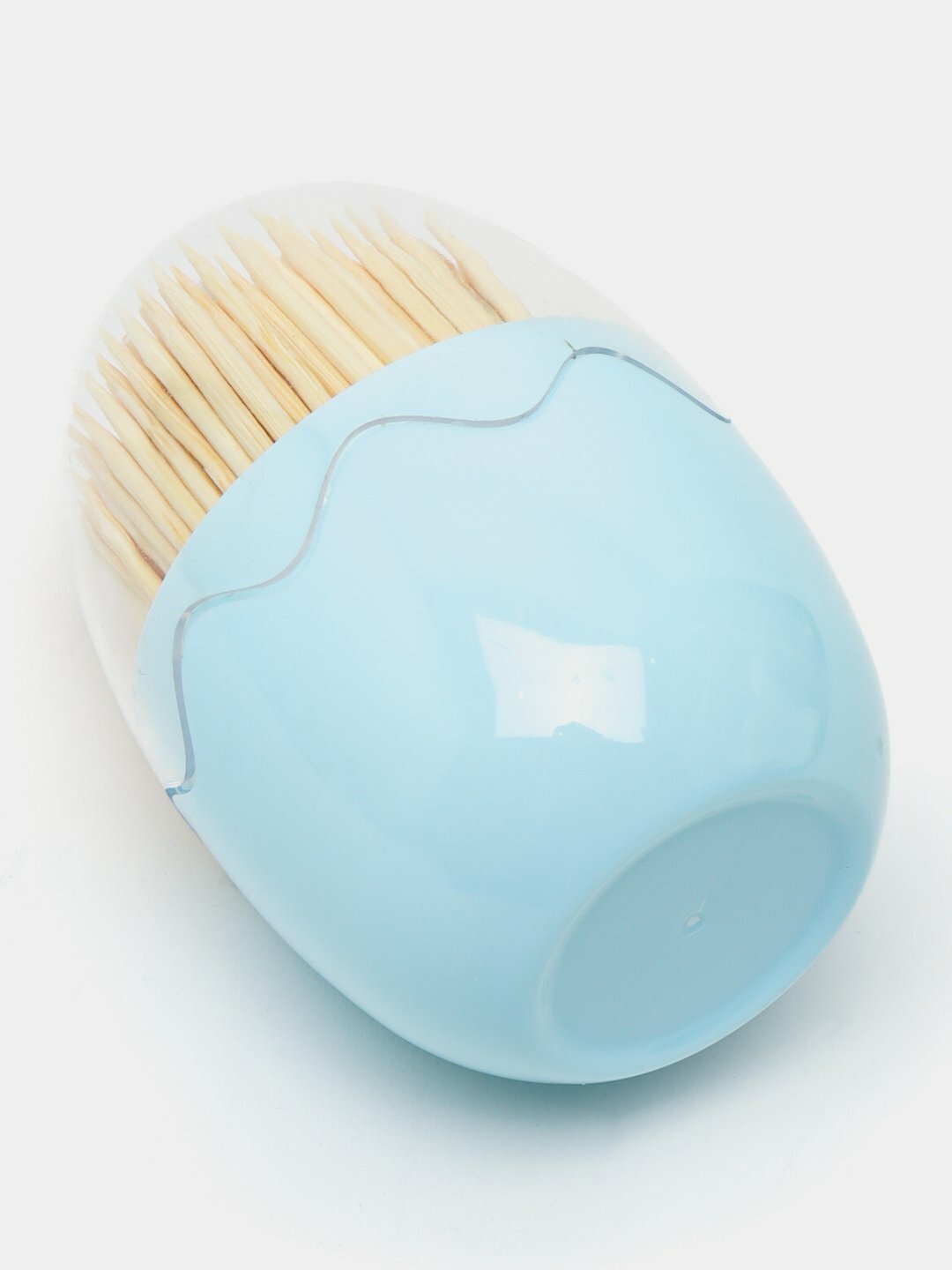 Зубочистки деревянные, в контейнере (Синий)