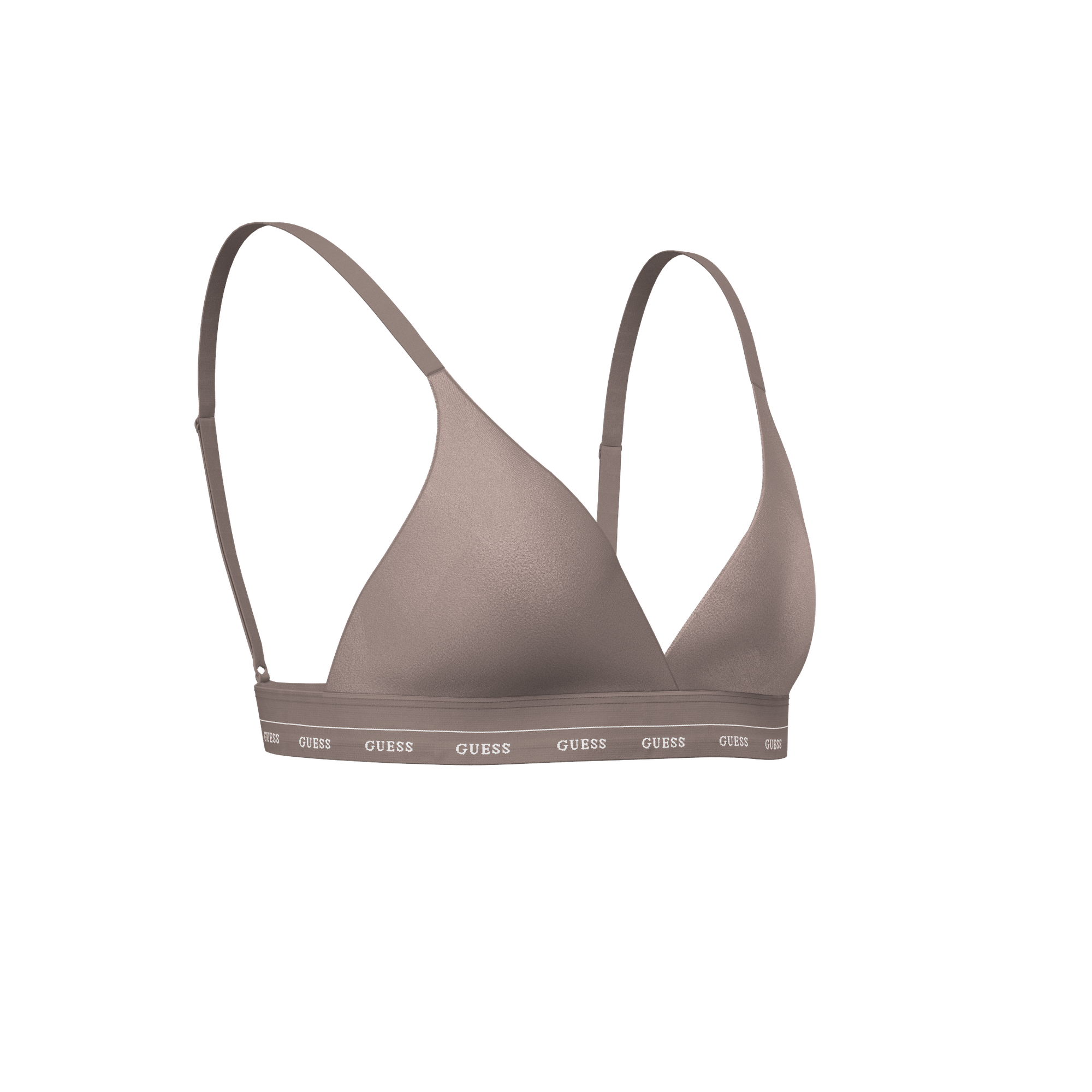 Бюстгальтер GUESS Jane Soft Triangle, размер XS, светло-коричневый — фото 1