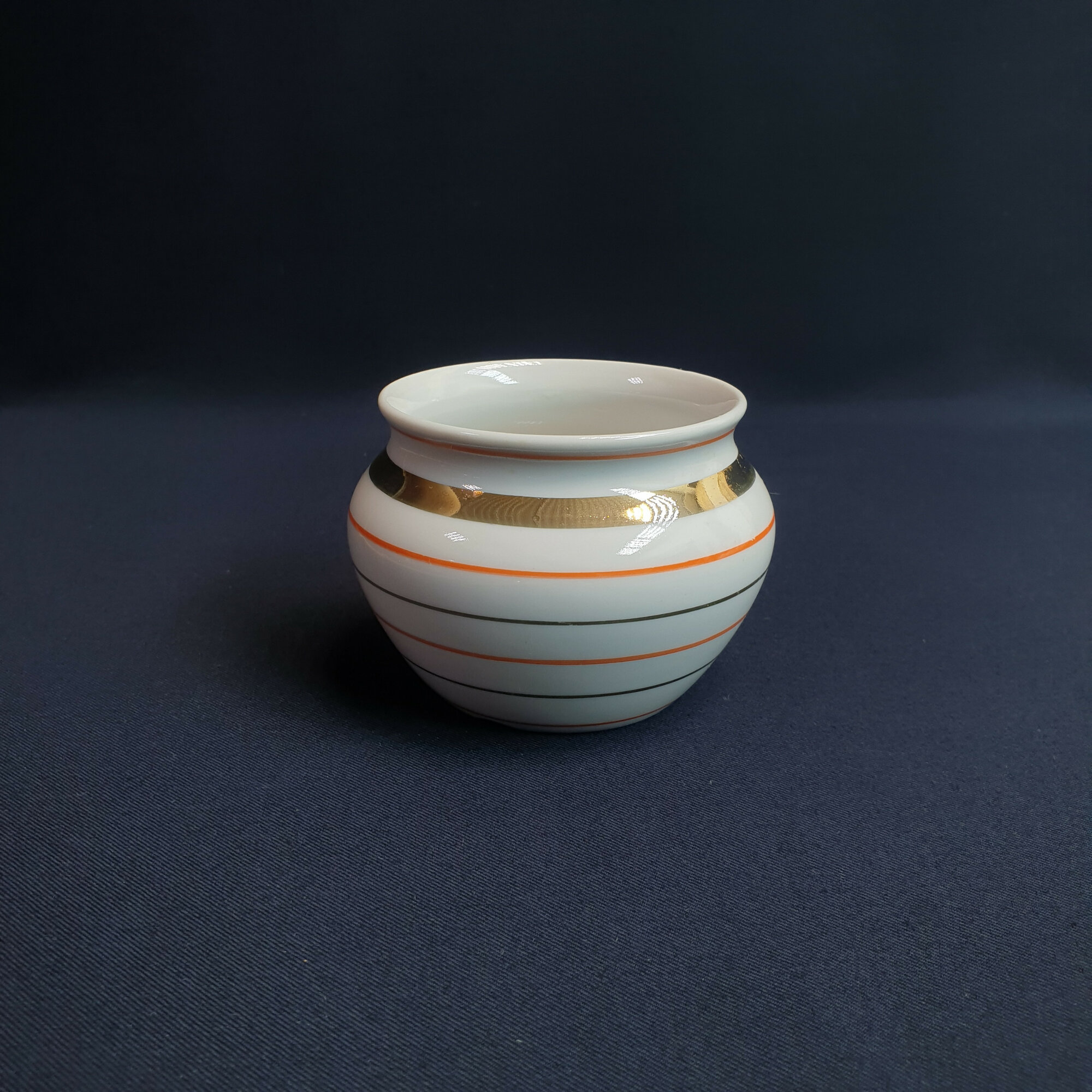 Ваза Радиоволны Вербилки, фарфор позолота сколы, винтаж СССР