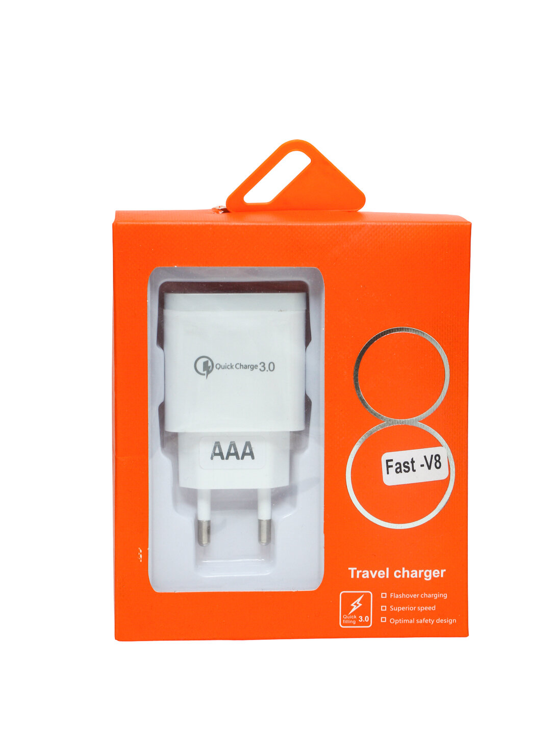 Быстрое зарядное устройство Mi для Samsung с кабелем Micro USB Fast Charging V8 — фото 1