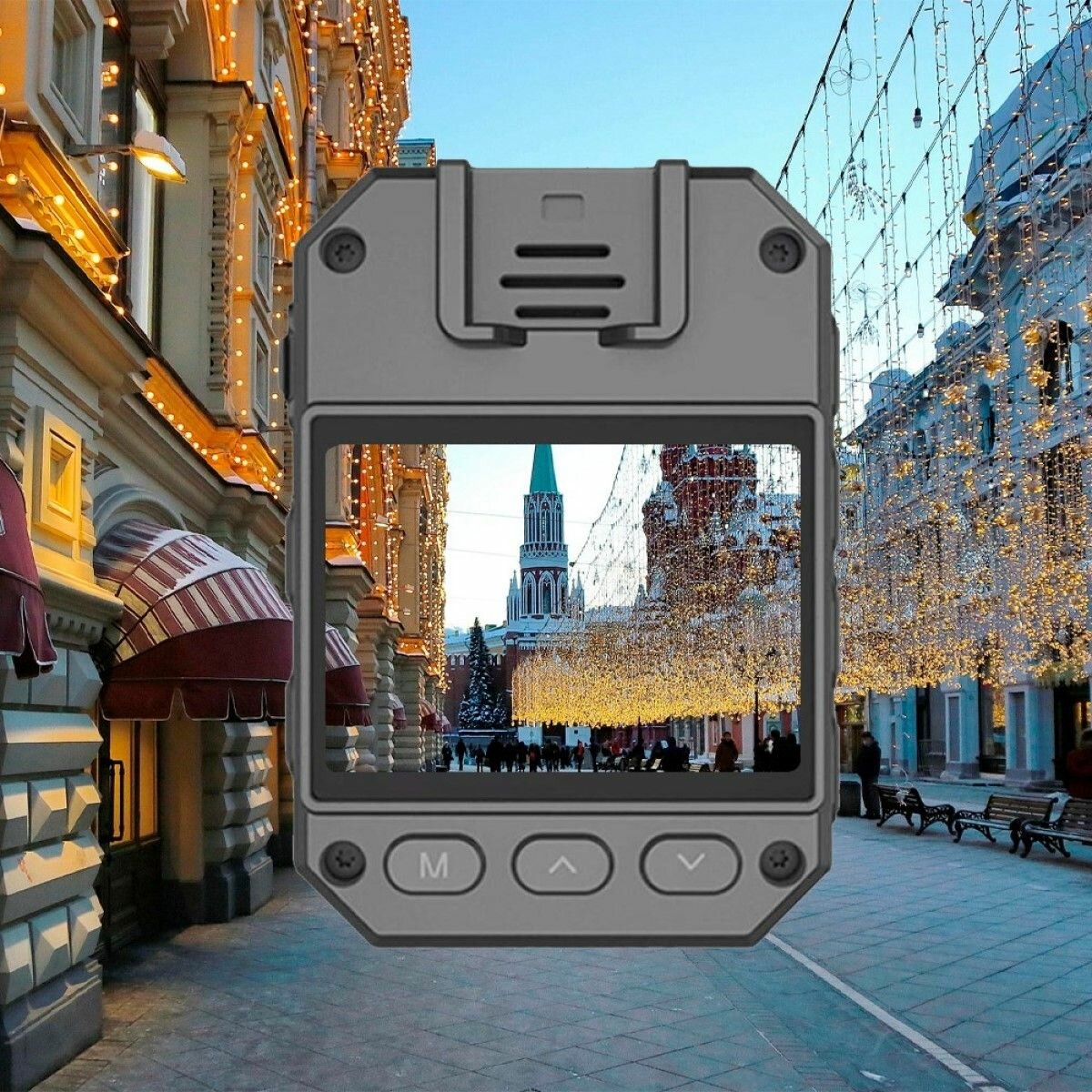 Камера Guardian 12, Wi-Fi, циклическая запись, Full HD, черная