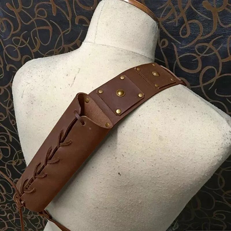 Костюм ведьмака с ножнами для рапиры, Light brown, Унисекс