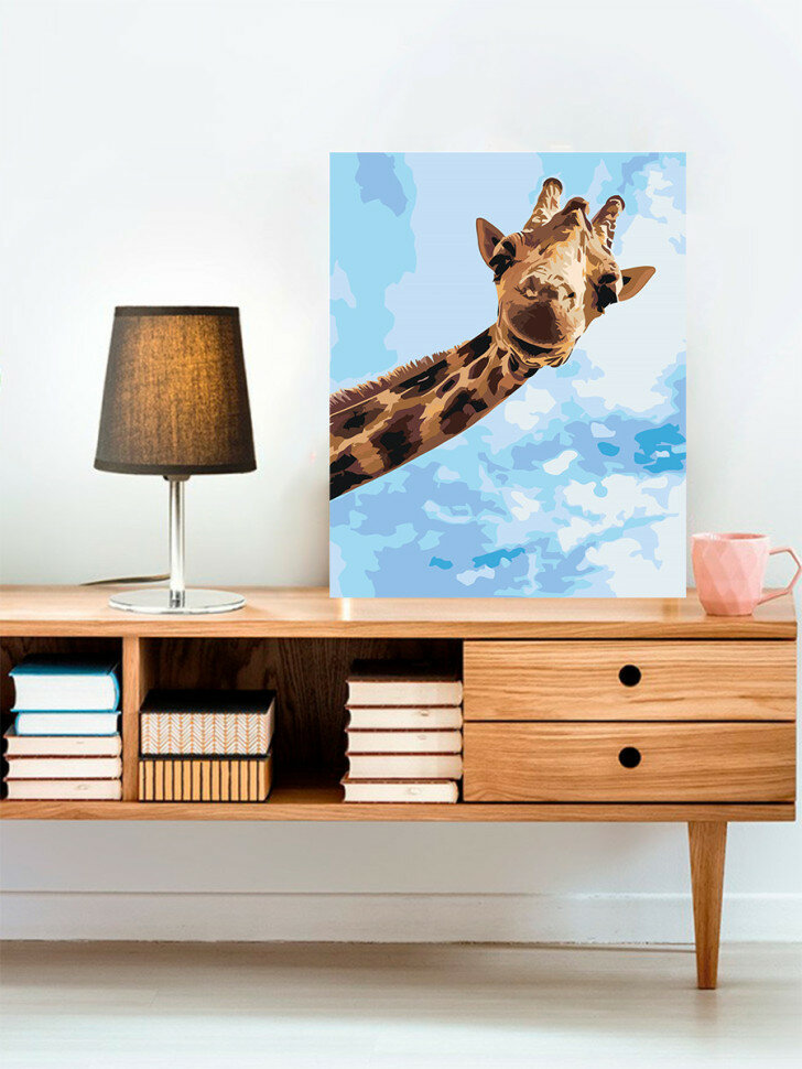 Картина по номерам "Смешной жираф" — фото 1