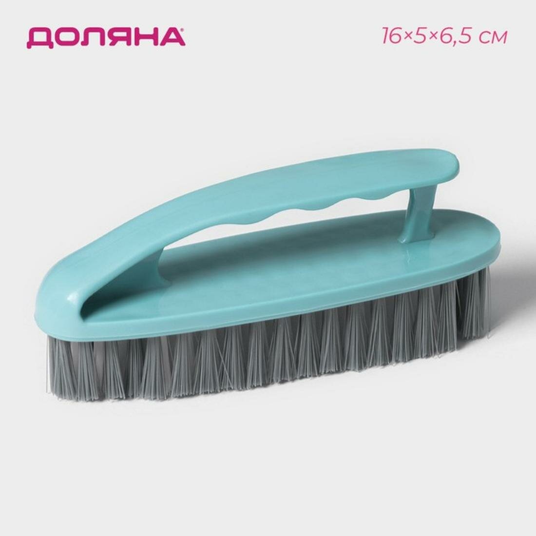 Щётка-утюжок Доляна «Дельта» цельная ручка 16×5×65 см цвет микс