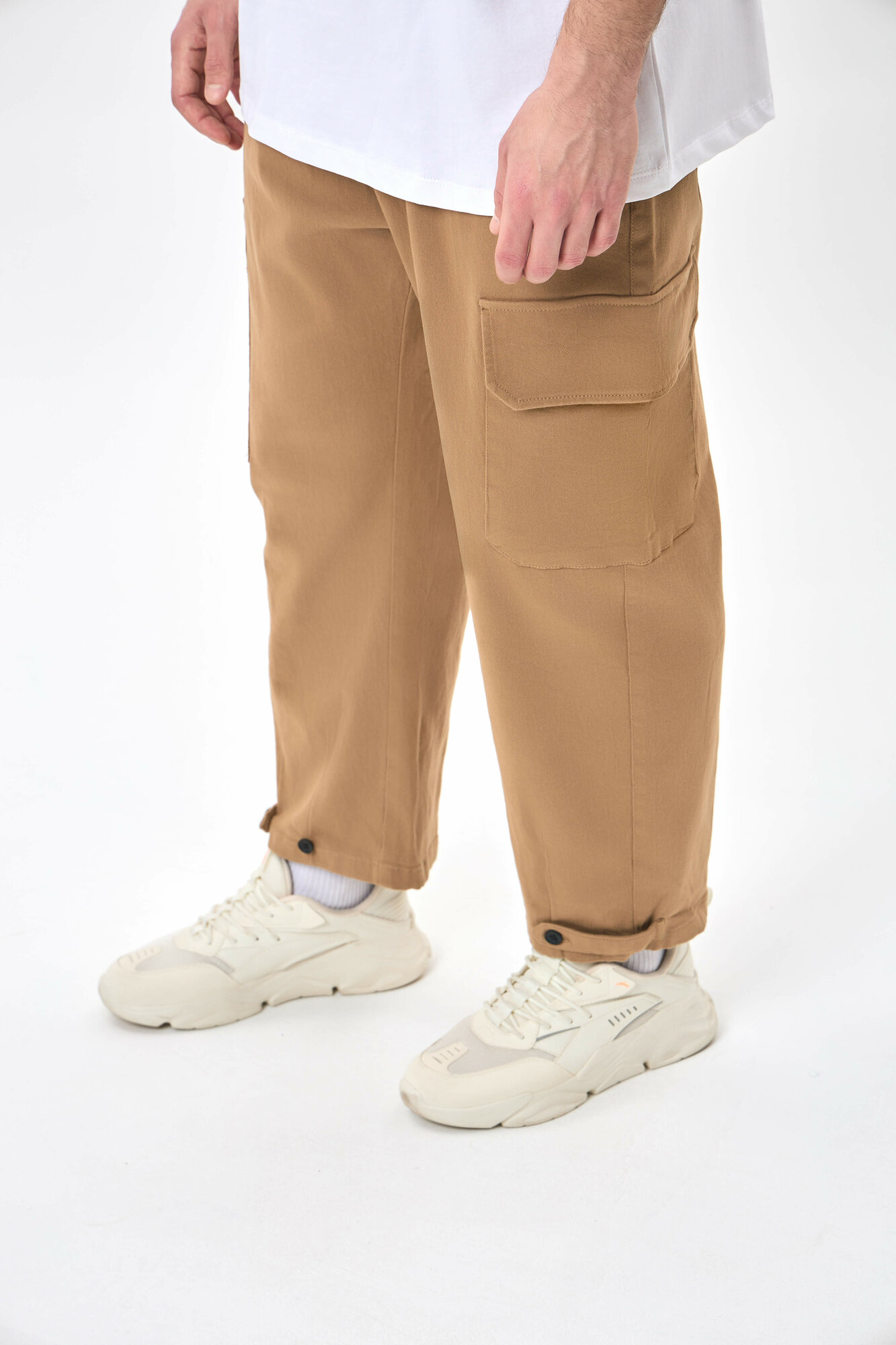 Брюки джоггеры TERRA PRO, размер 29, beige — фото 1