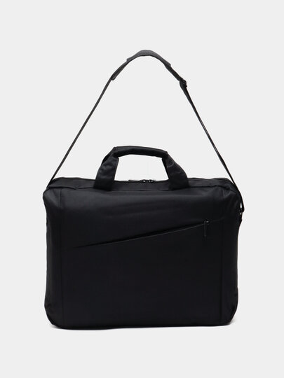 Сумка-чехол, для ноутбука, водонепроницаемый, искусственный мех, синий, черный — фото 1