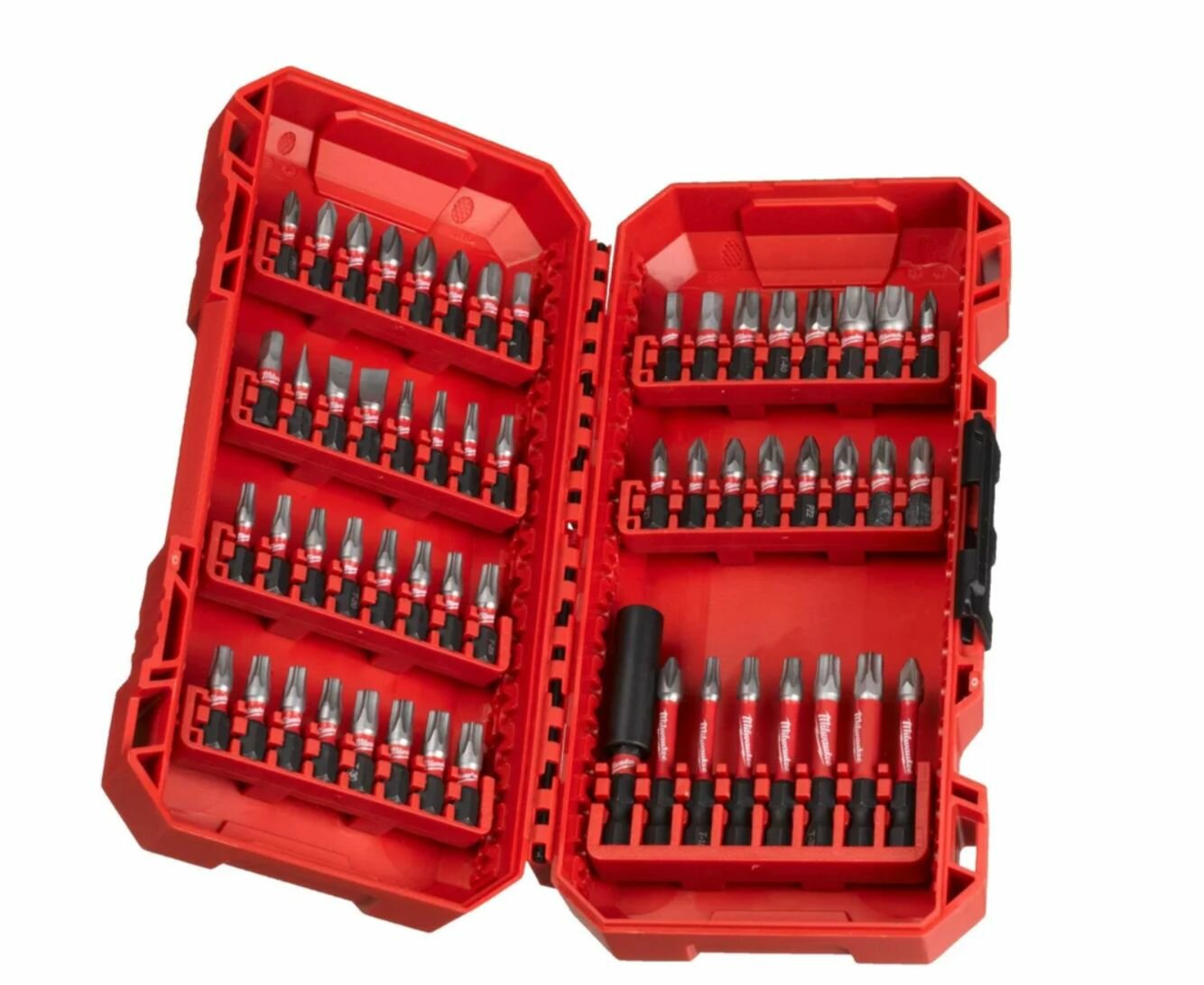 Биты SHOCKWAVE набор 56 предметов GEN III в пласт. кейсе Milwaukee 4932492006