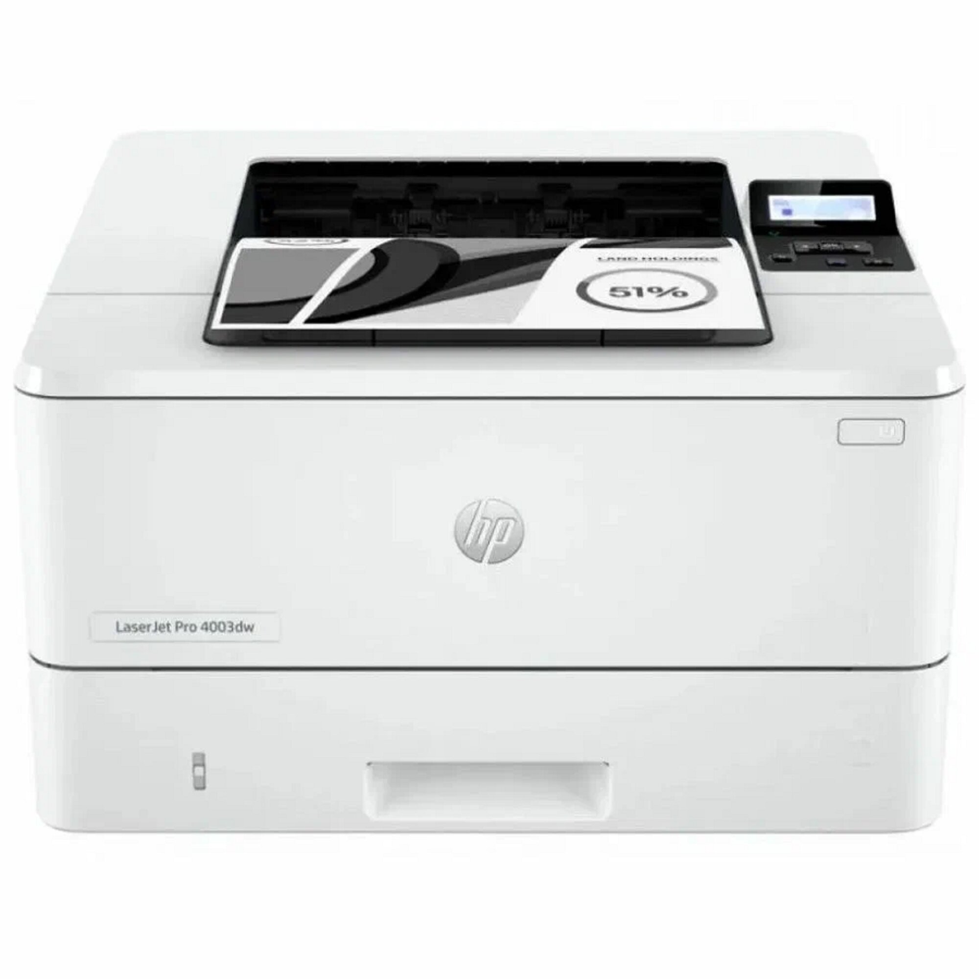 Принтер лазерный черно-белый HP LaserJet Pro M4003dw, A4, ЖК-дисплей