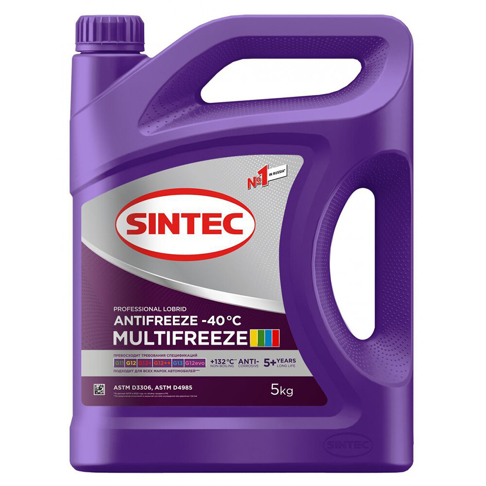 Антифриз готовый гибридный фиолетовый Multifreeze 5кг SINTEC 990562