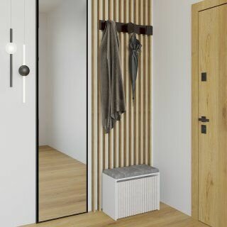 Обувница с мягким сиденьем Лори, 52,3х24х45 см, Белый/Верона