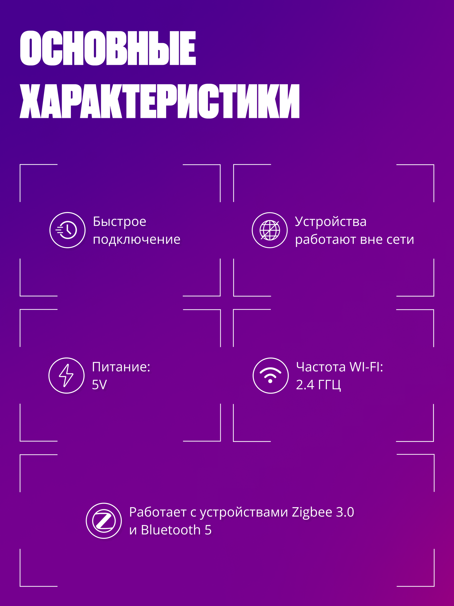 Шлюз Tuya ZigBee 3.0 Gateway с Bluetooth 5.0 для умного дома, хаб с USB-C, белый Zigbee hub — фото 1
