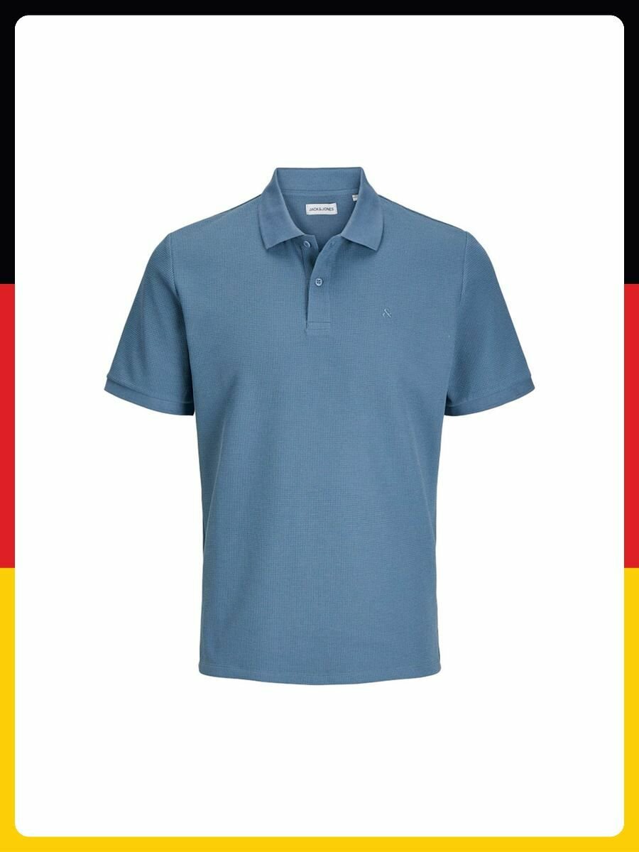 Поло спортивное Jack & Jones, размер 2XL., голубой