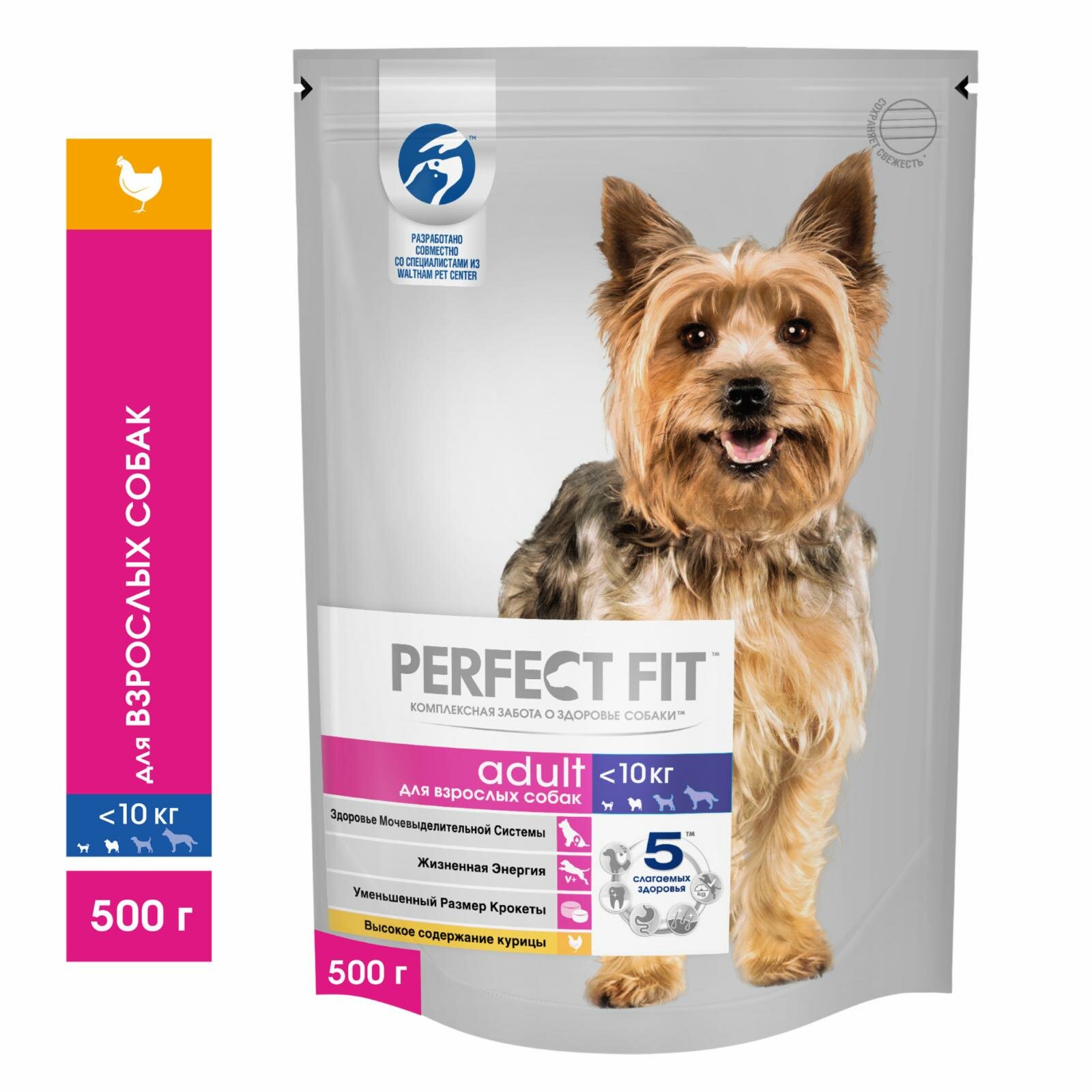 Perfect Fit Сухой корм для собак мелких и миниатюрных пород старше 1 года с курицей 500г