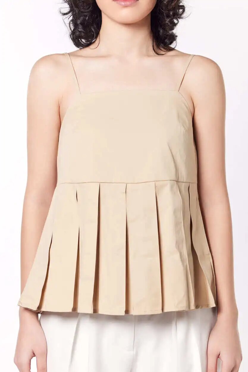 Топ Selfie, размер M, бежевый — фото 1