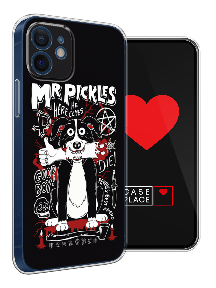 Чехол на Apple iPhone 12 mini / Айфон 12 Мини с принтом Mr Pickles — фото 1