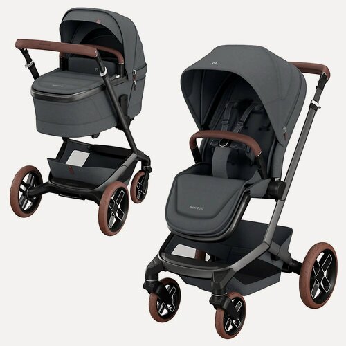 Изображение товара Детская коляска 2в1 Maxi-Cosi Fame, цвет Twillic Graphite (Графитовый), артикул производителя 1920204110 / 1122204110