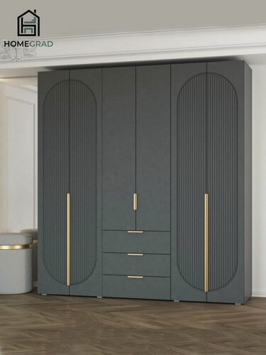 Изображение товара Шкаф для одежды HomeGrad Fiesta, 200х220 см, фасады МДФ, графит