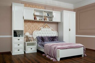 Детская спальня Alba Натали, белый глянец, классический стиль, из ЛДСП