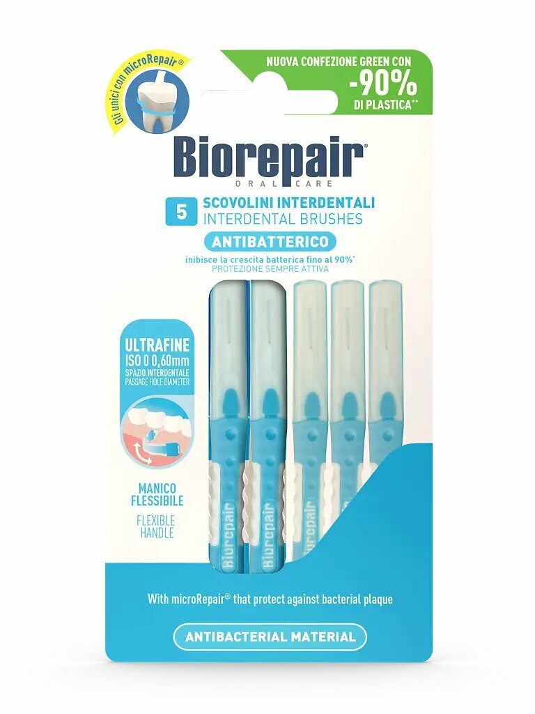 Biorepair Цилиндрические межзубные ершики Scovolini Interdentali Cilindrici 060 мм 5 шт 1 уп