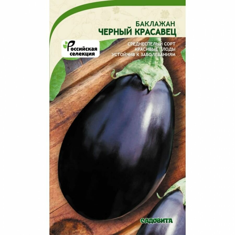 Баклажан Черный красавец 03гр / Садовита