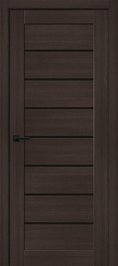 Межкомнатная дверь Браво-22 Black Shine 200*80 + коробка Т32 3 шт + наличник 5 шт, Wenge Melinga (Bravo)