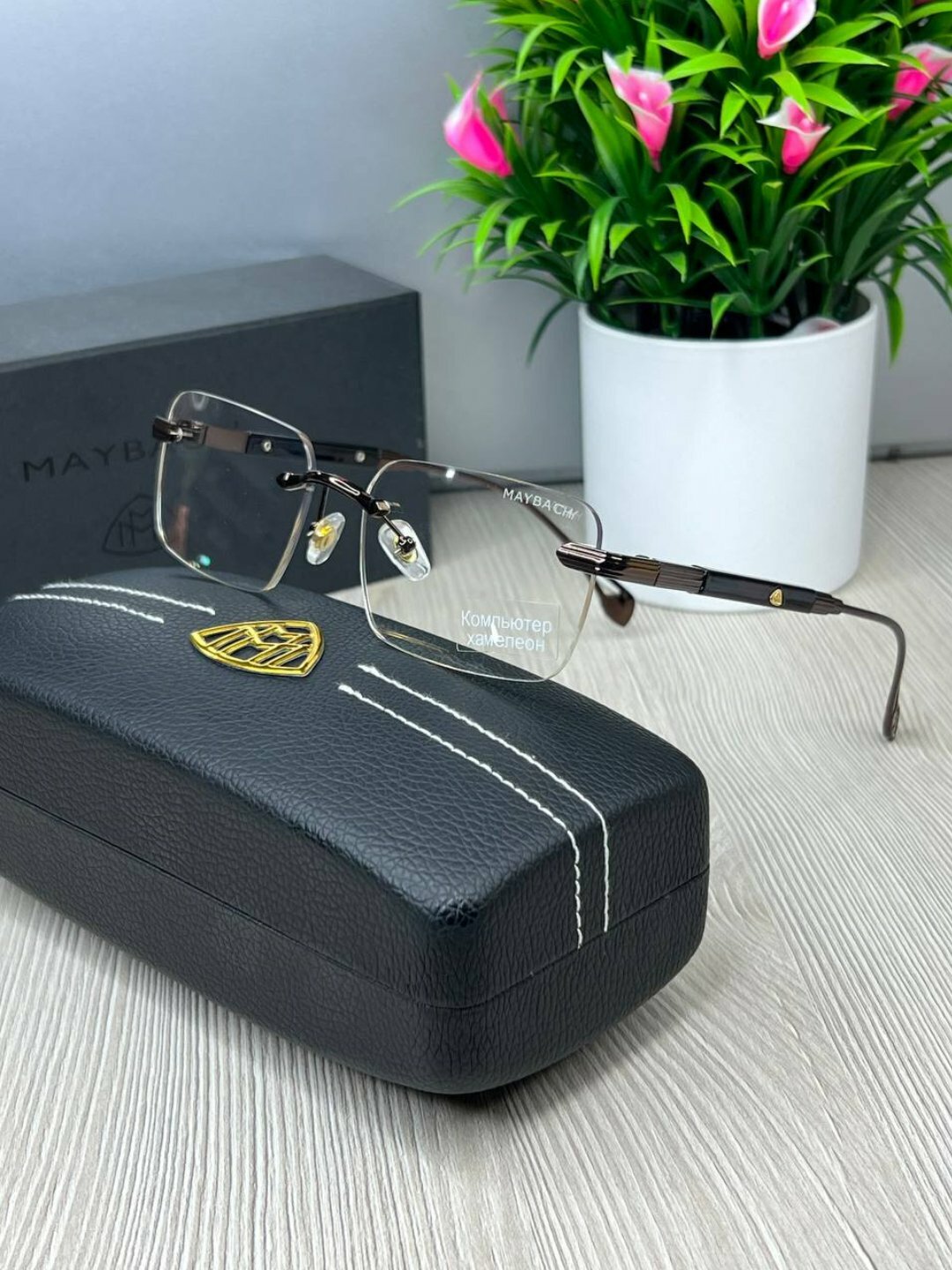 Солнцезащитные очки MAYBACH, коричневый — фото 1