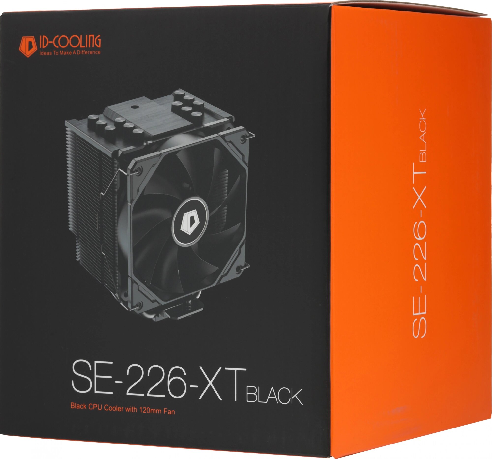 Устройство охлаждения(кулер) ID-Cooling SE-226-XT Soc-AM5/AM4/1151/1200/2066/1700 черный 4-pin 15-35dB Al+Cu 250W 1300gr Ret (SE-226-XT BLACK)