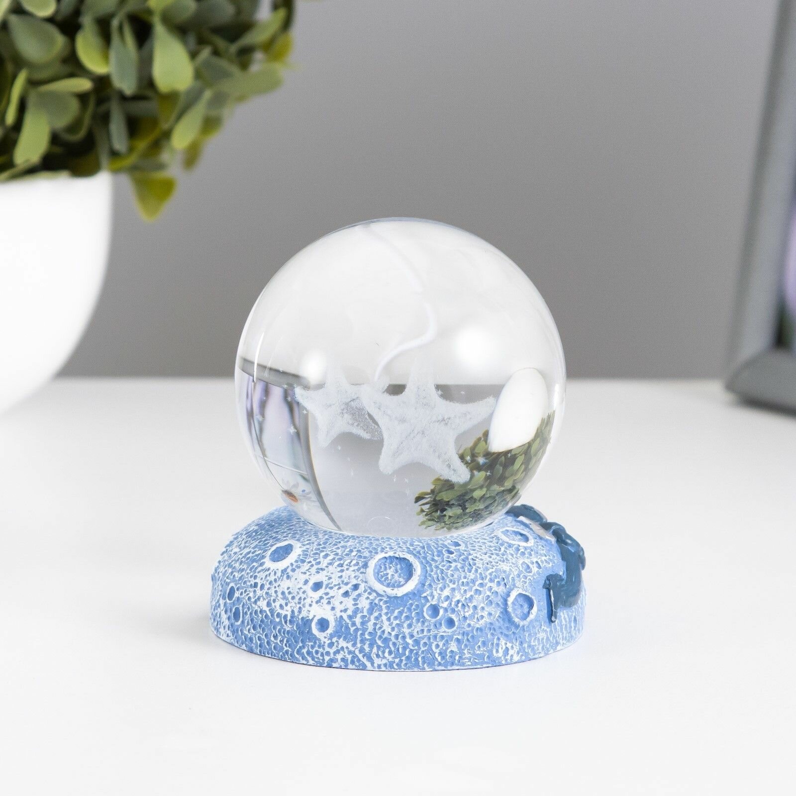 Фигурка светящаяся RISALUX Морская звезда , LED-ночник, 1 Вт, USB, 6 6 8см