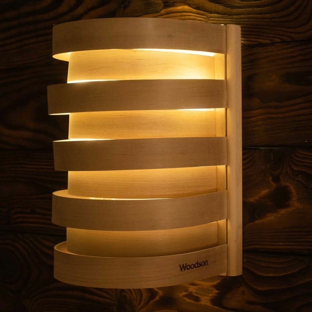 Абажур Woodson S1 прямой, ольха — фото 1