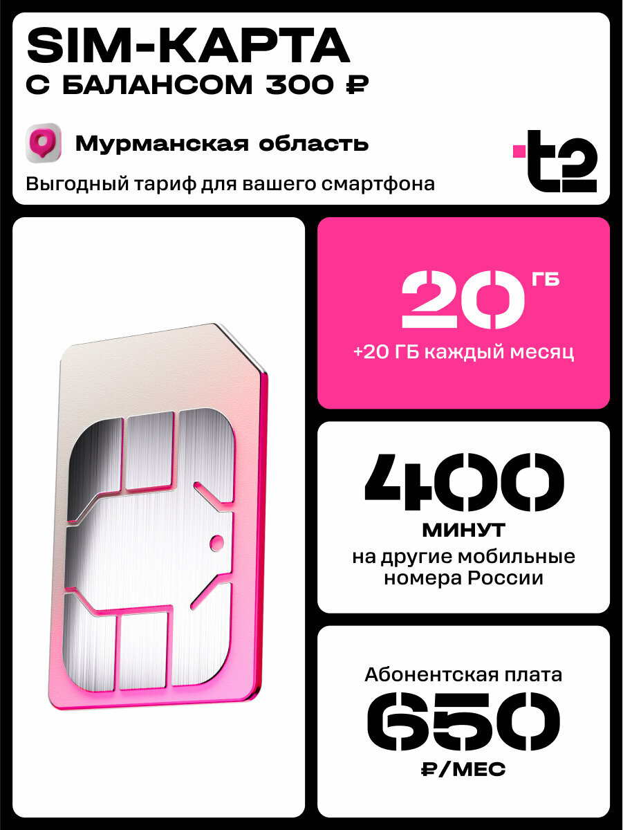 Сим-карта t2 для Мурманской области