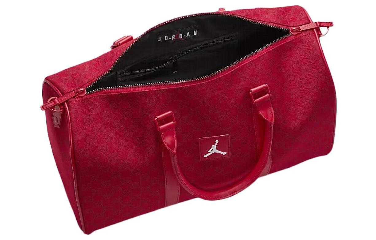 Сумка Jordan Monogram Duffle Bag Red 47x20.3x26.7 (ДxШxВ), фактура гладкая, красный — фото 1