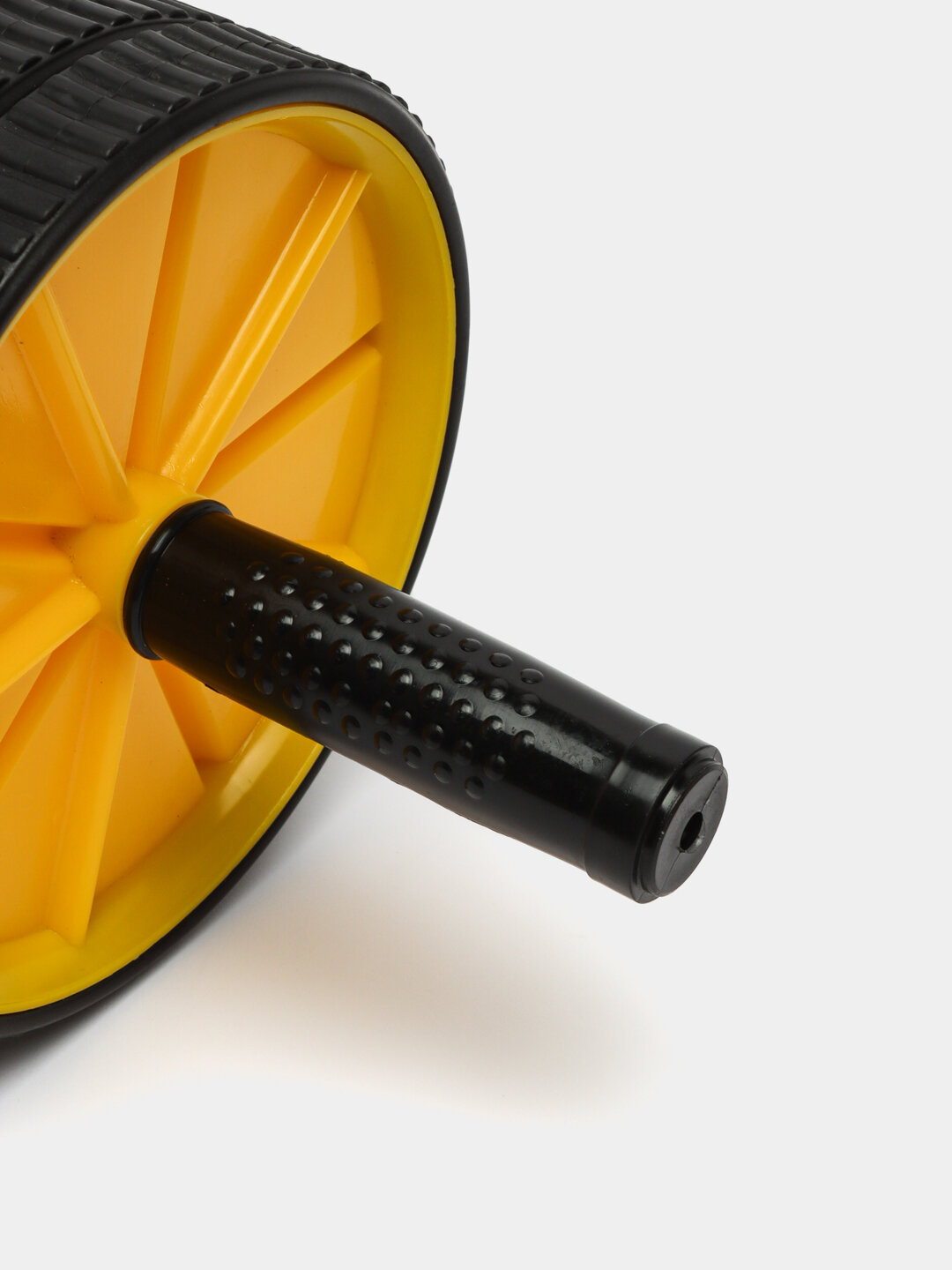 Ролик для пресса Ab Wheel, 1 колесо, противоскользящие ручки, пластик, резина — фото 1