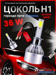 Светодиодные лампы C6 H1, холодный белый, для легкового и грузового транспорта, 2 шт