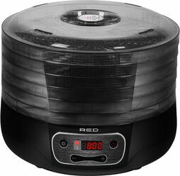 Сушилка для овощей и фруктов Red Solution RFD-0121 черная, пластик,5 поддонов