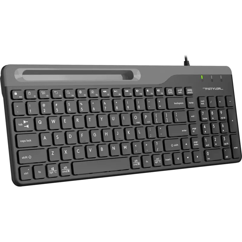 Клавиатура A4Tech Fstyler FK25 черный USB slim 1992588 FK25 BLACK — фото 1