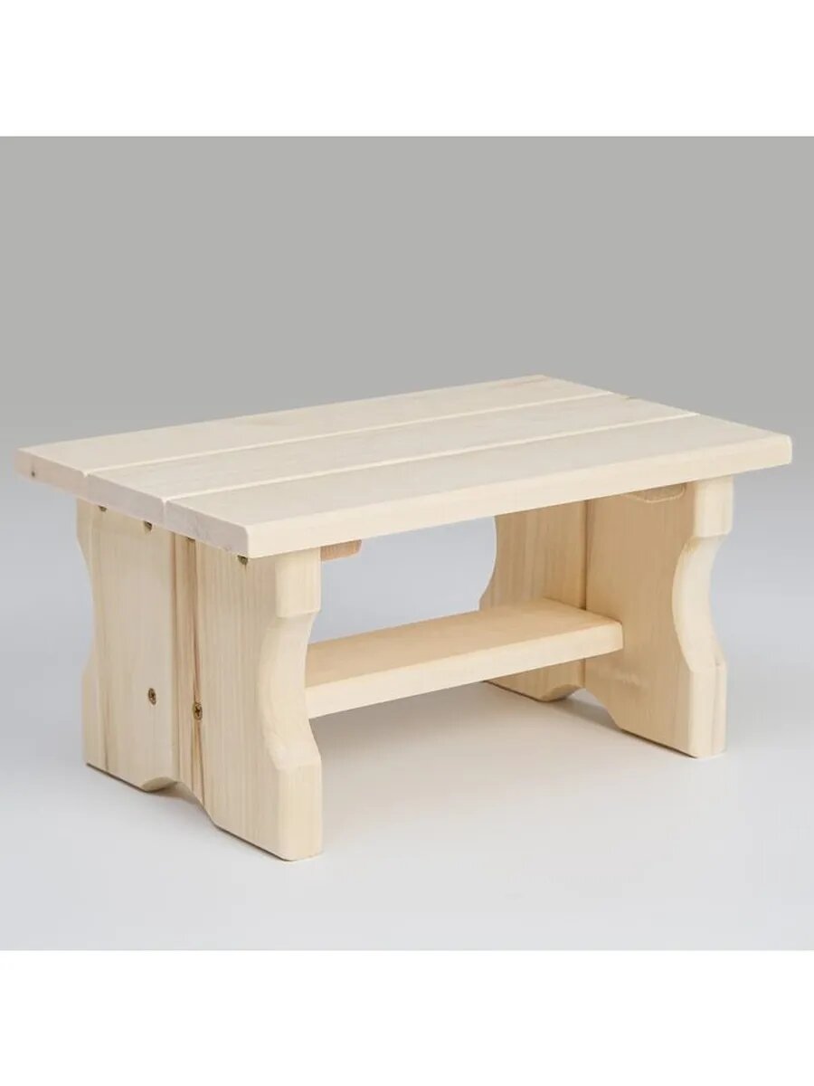 Лавочка низкая  35 21 17см  из липы  Первый сорт    Добропар