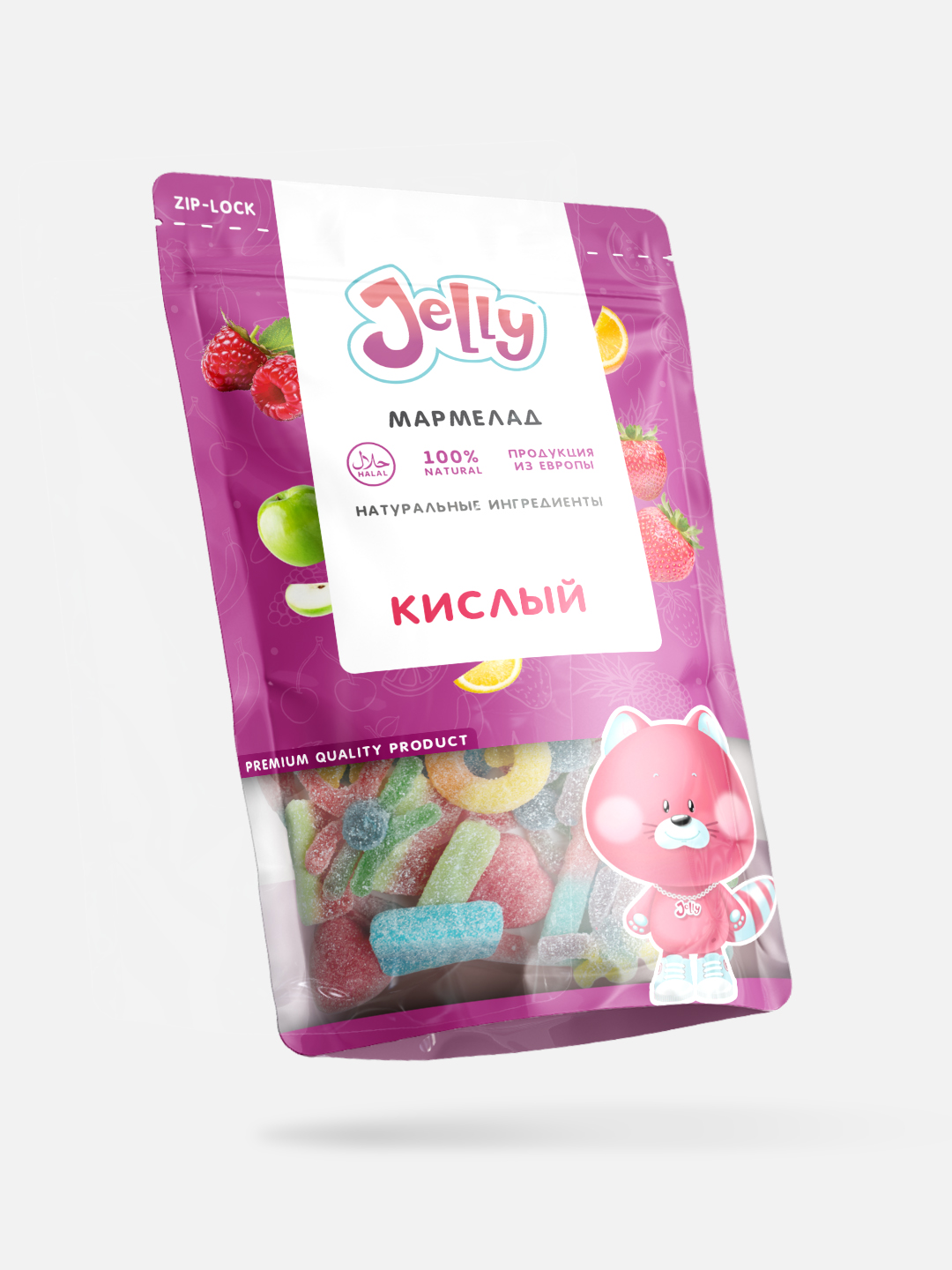 Набор кислых мармеладок от Jelly 140г, Сладкий набор из Европы — фото 1