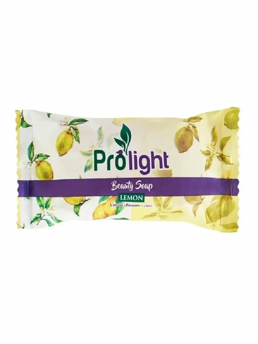 Мыло туалетное кусковое ароматное PROLIGHT Лимон парфюмированное, 60 гр.