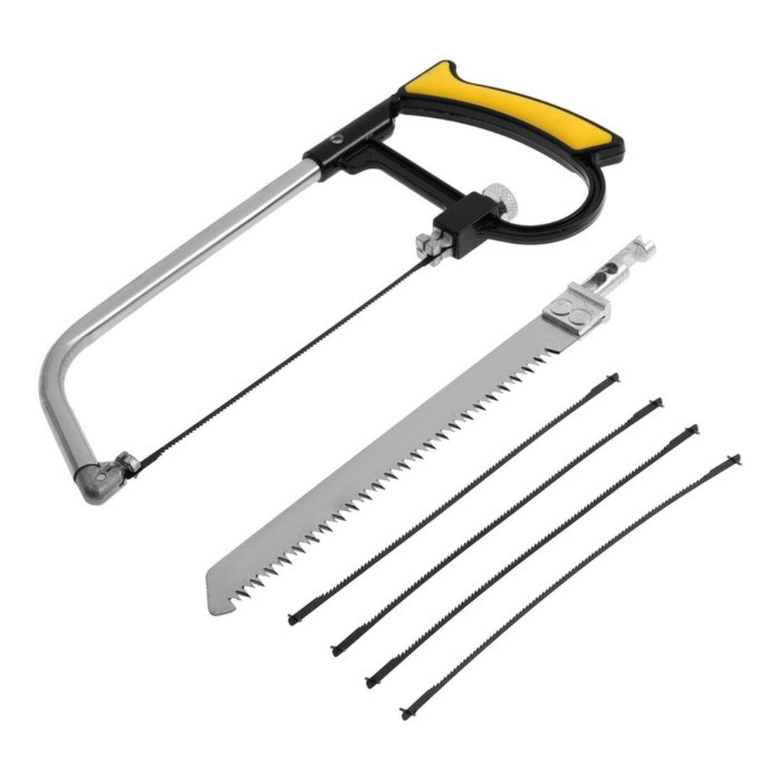 Набор с ножовкой тундра пилки по металлу 5 шт пилка универсальная 1 шт.