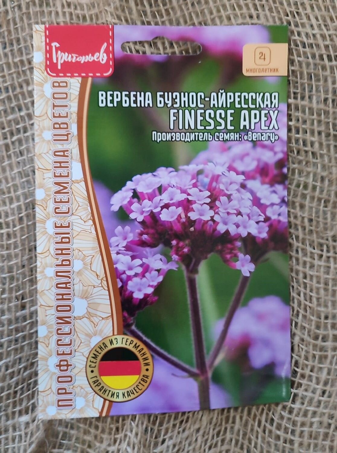 Вербена Бонарская (Буэнос-Айресская), семена 5 шт. в упаковке