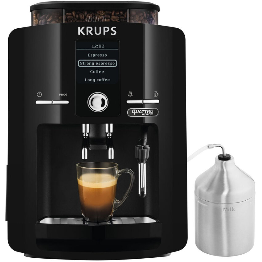 Автоматическая кофемашина Krups ESPRESSERIA EA82F010, 1450 Вт, 15 Бар, 3 степени помола — фото 1