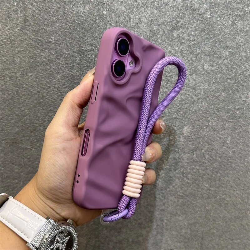 Матовый чехол с ремешком PurpleGS iPhone 12 ProMax