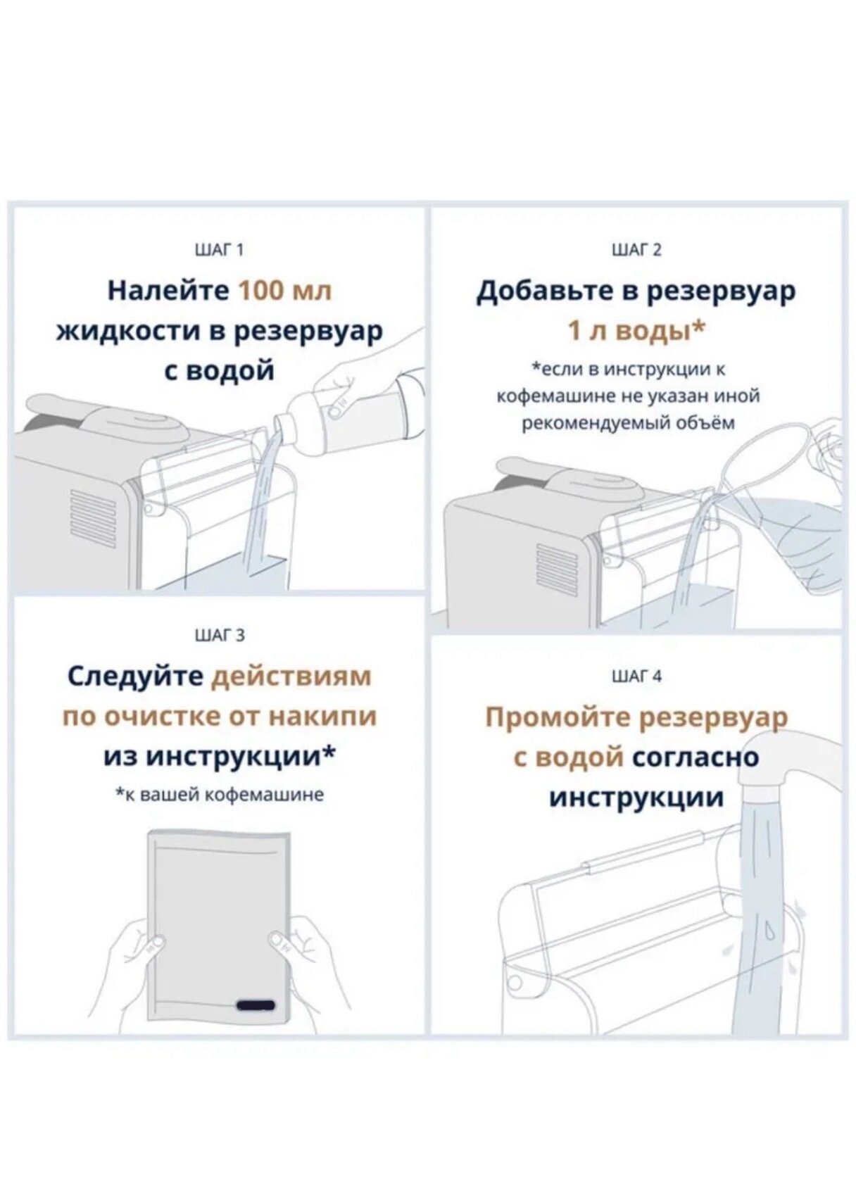 Средство для удаления накипи DLSC500 EcoDecalk для кофемашин — фото 1