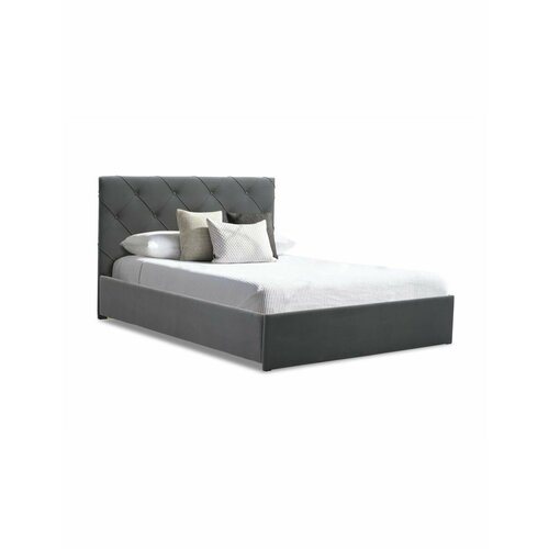 Двуспальная кровать Артэ 160х200, с мягким изголовьем для дома и спальни, Ладья, ортопедическое основание, Priority 965